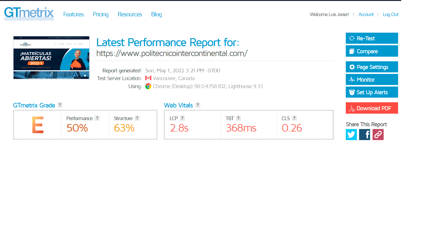 Correción informe de auditoría de sitio SEMRUSH